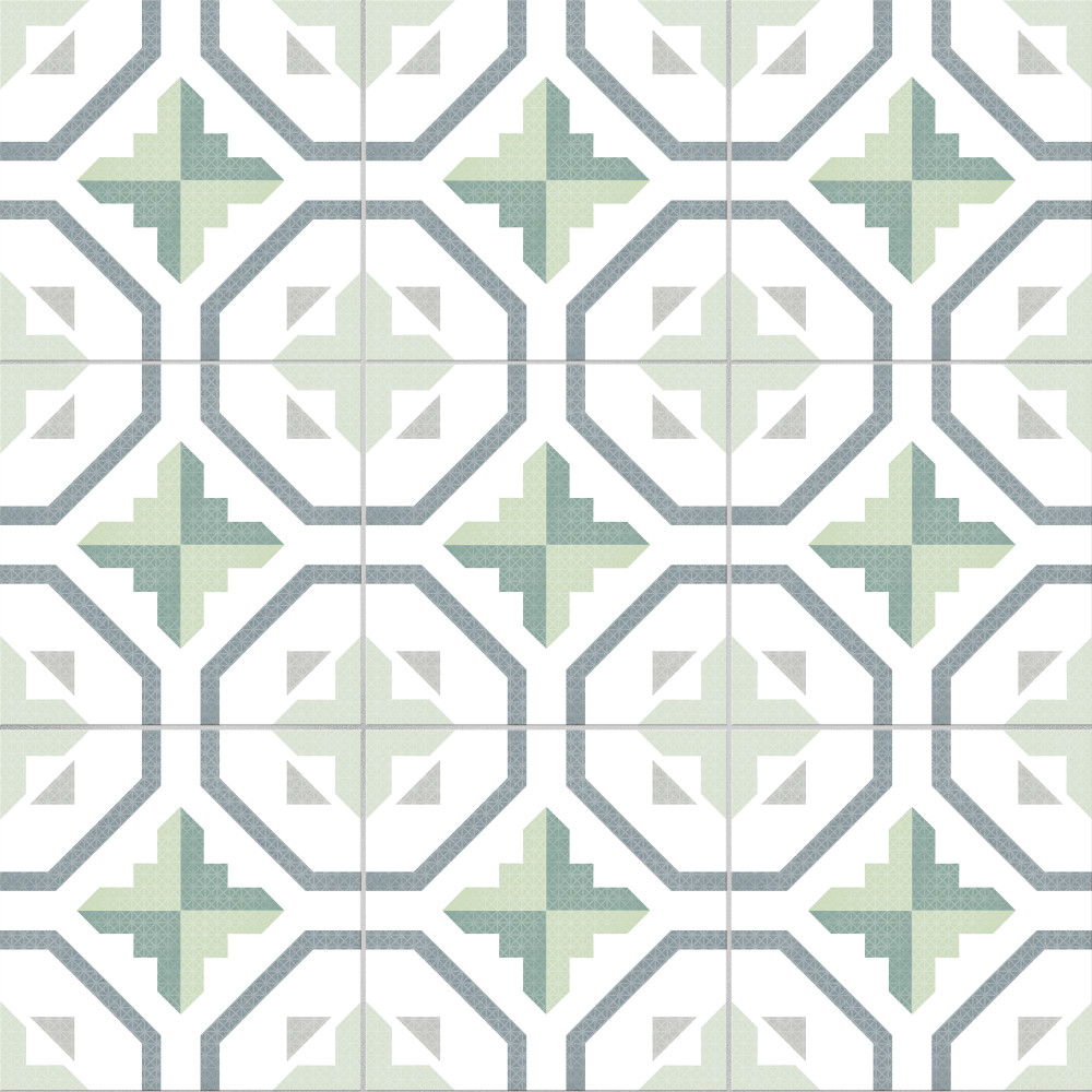 Prisma Olive 9-3/4 in. x 9-3/4 in. Porcelain Floor and Wall Tile