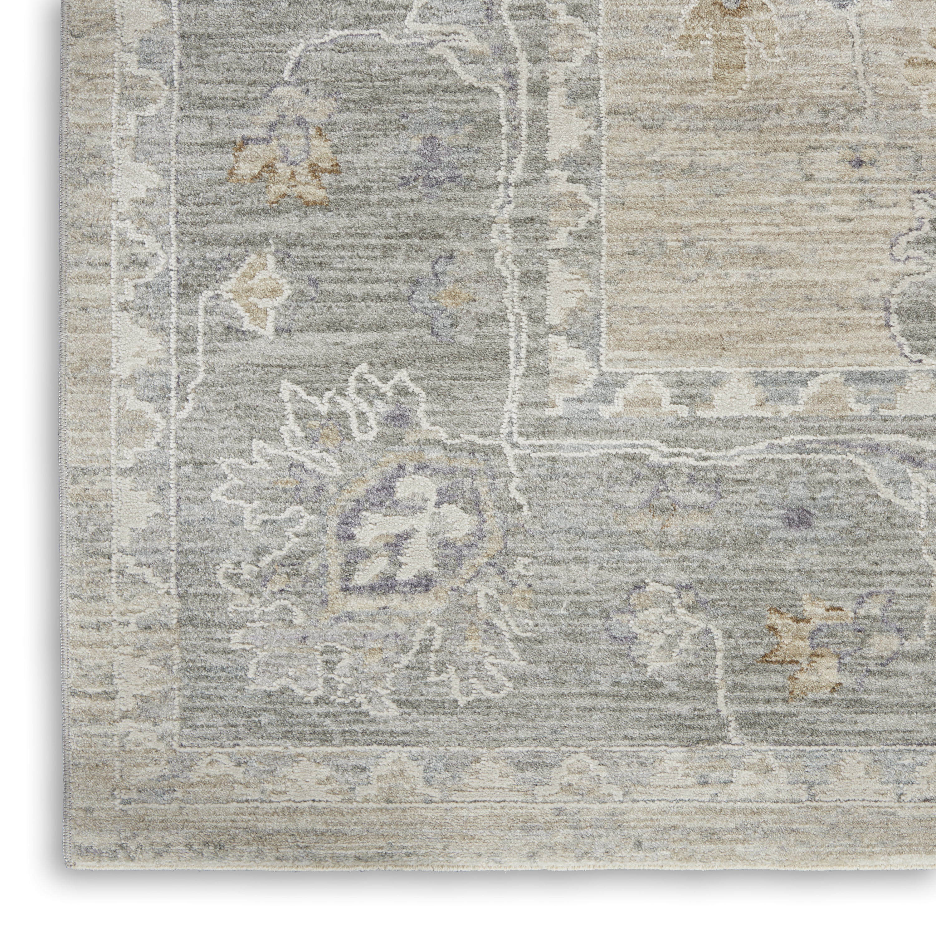 Nourison Infinite 7'10" x 10'4" Light Grey Vintage Indoor Rug