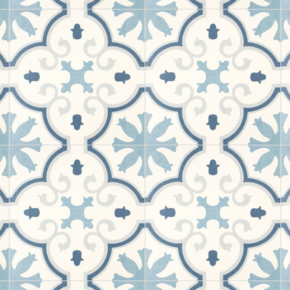 Monteca Blue 9-3/4 in. x 9-3/4 in. Porcelain Floor and Wall Tile