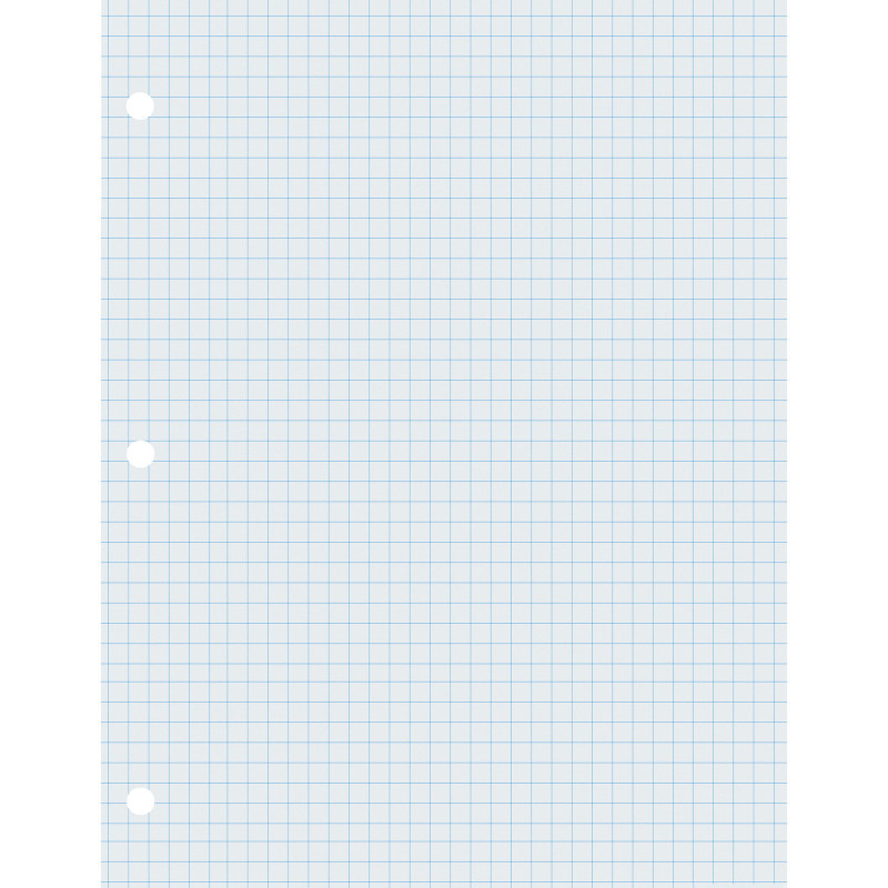 Graphing Paper, White, 2-sided, 1/4" Quadrille Ruled 8-1/2" x 11", 500 Sheets