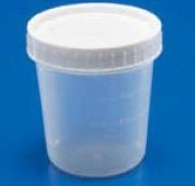 Cardinal CONTAINER, SPECIMEN STR W/WHT LID 4OZ (100/CS)