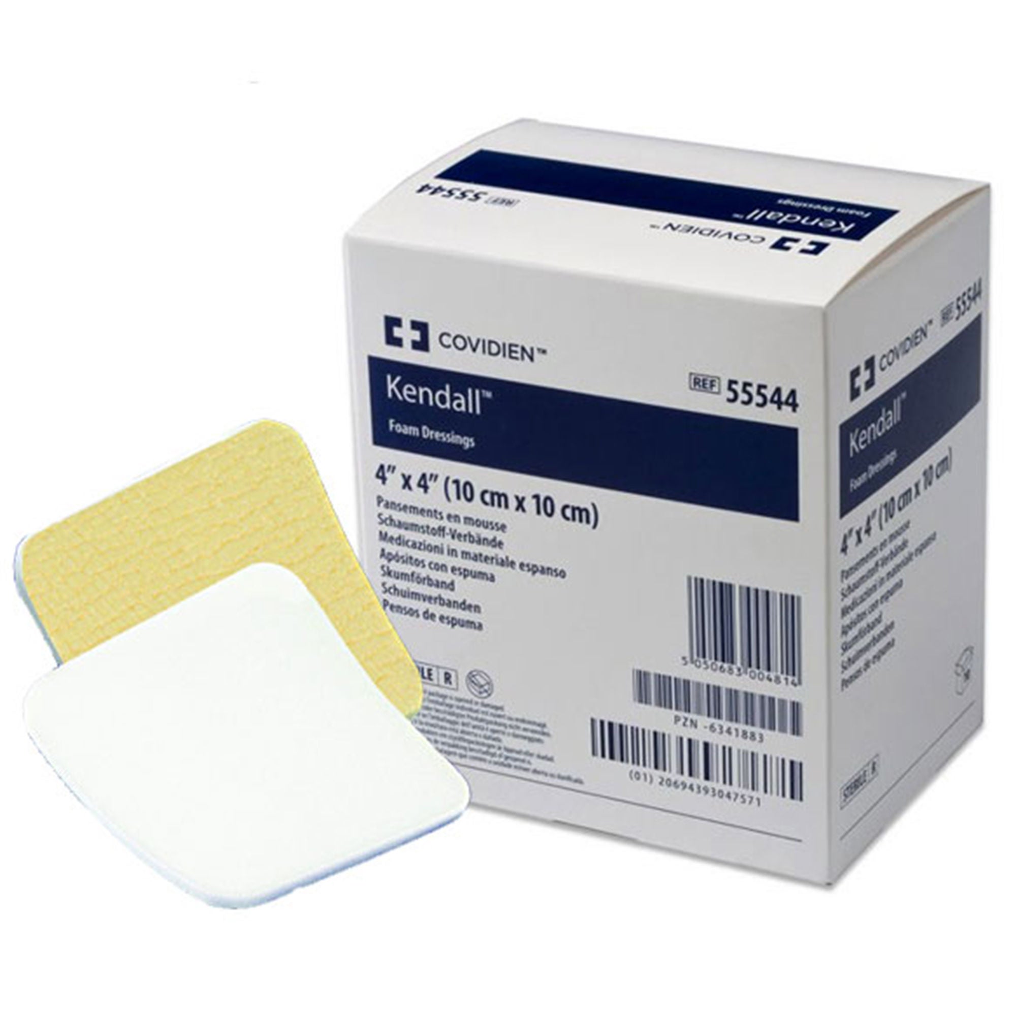Kendall™ Foam Island Foam Dressing, 4 x 4 Inch