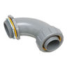 Liquid Tight Connector, UV-Rated Plastic, 90°, 1-1/2 in.