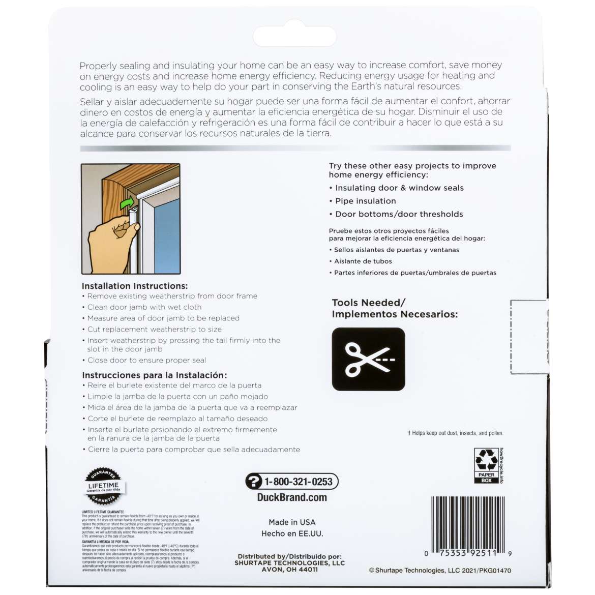 Duck® Brand Max™ Strength Replacement Door Seal