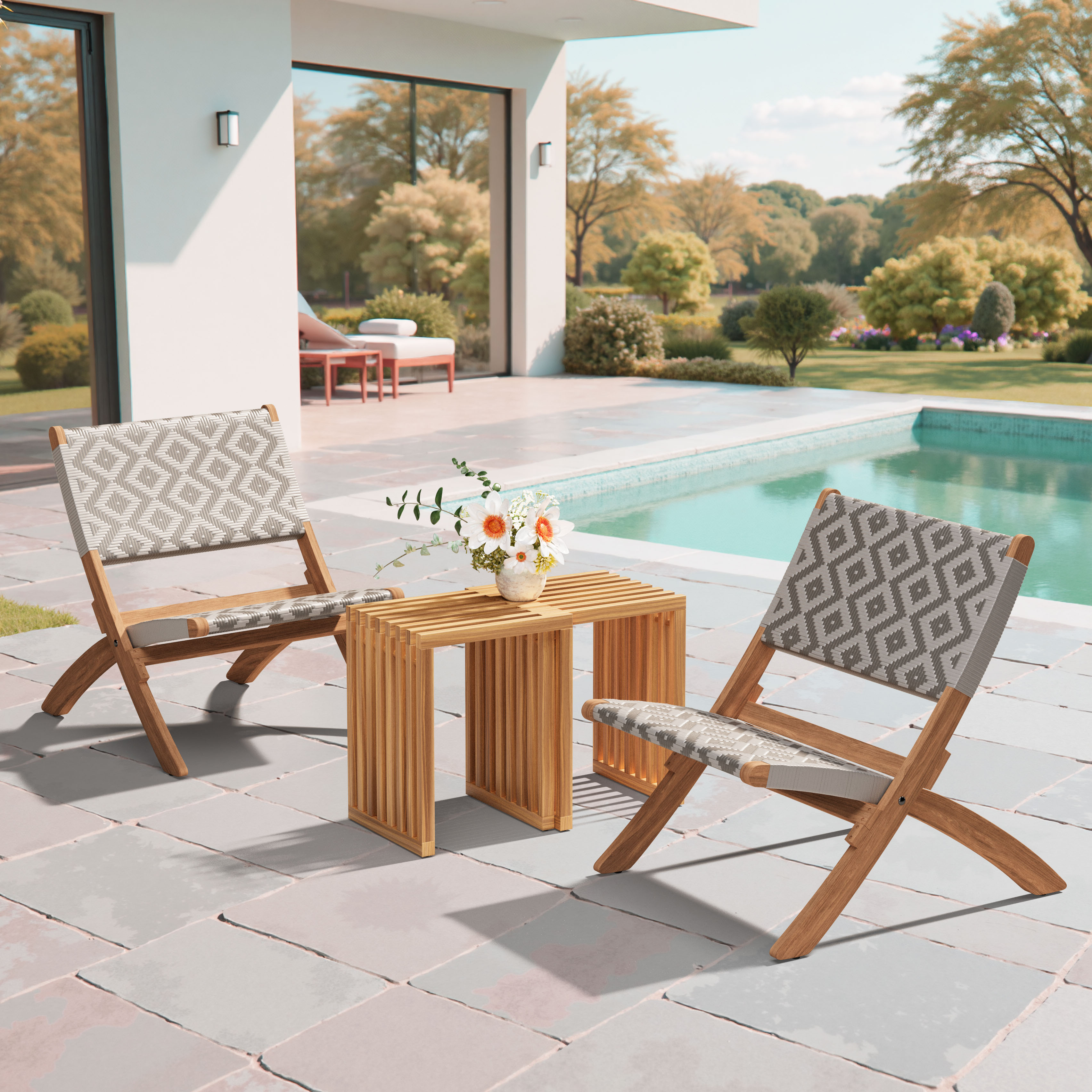 Riviera Extendable Stool (Set of 2) Natural product image