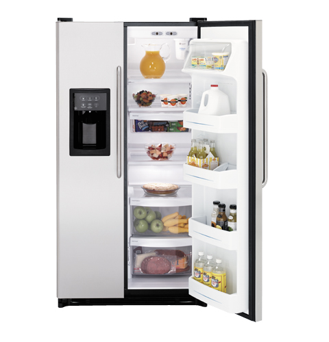 GE® 21.9 Cu. Ft. Capacity Side-By-Side Refrigerator with Dispenser