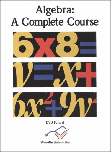 VideoText Algebra Module F Set (DVD format)
