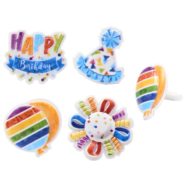Happy Birthday Retail Cupcake Rings