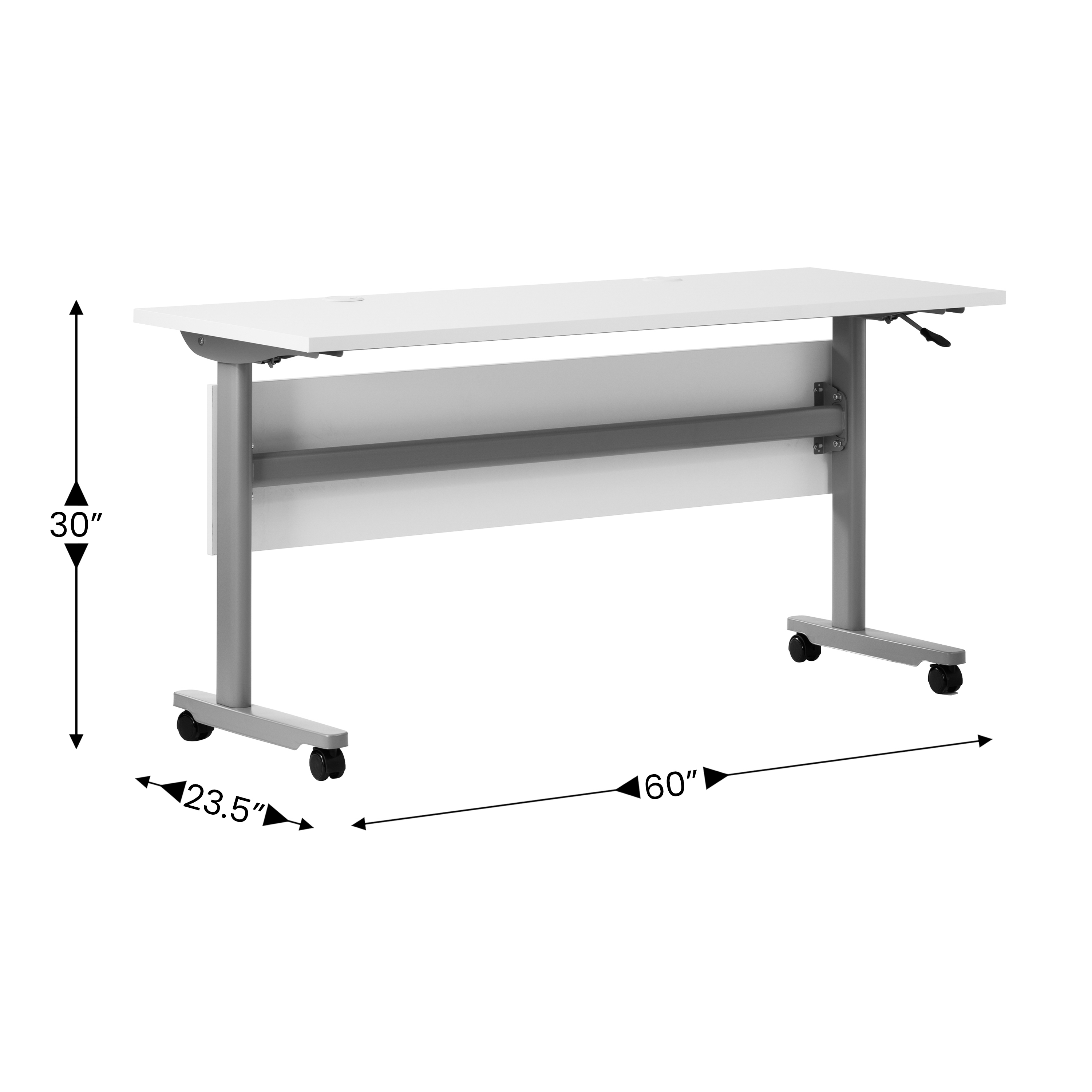 Palmer Commercial Grade 60" x 24" Heavy-Duty Nesting Flip Training Table with...