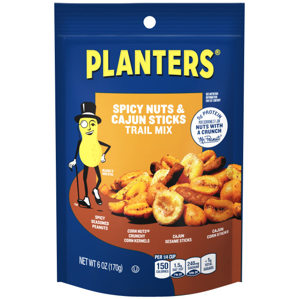 PLANTERS(r) Trail Mix Spicy Nuts & Cajun Stix 12/6oz . A1C1 - Front Center In Package (Low Res)