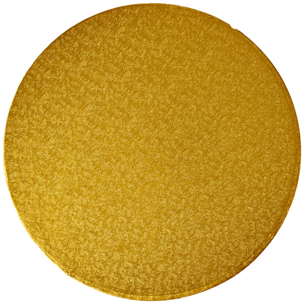 14" Round Gold Foil Cake Board