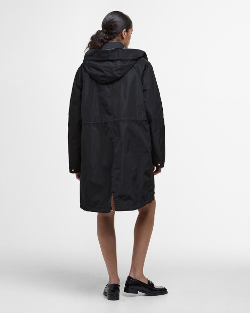 Una Showerproof Parka Black/Ancient Tartan
