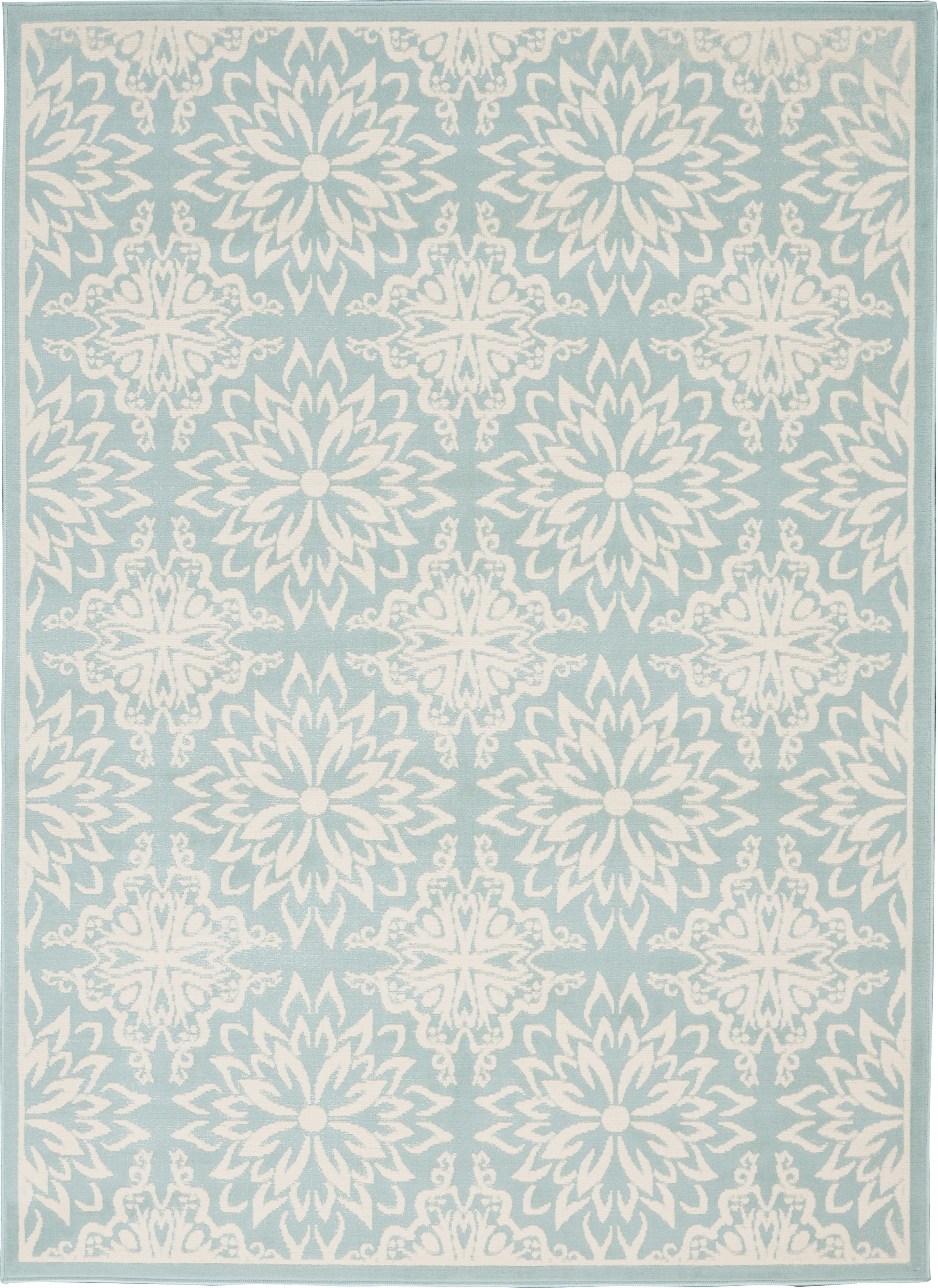 Nourison Jubilant 6' x 9' Ivory Green Farmhouse Indoor Rug