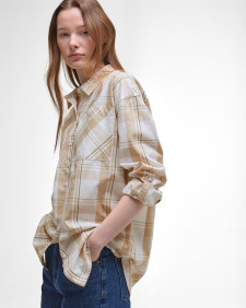 Nicola Check Shirt Light Sand Check