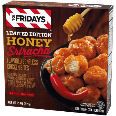 TGI Fridays Frozen Appetizers Limited Edition Honey Sriracha Boneless Chicken Bites, 15 oz. Box