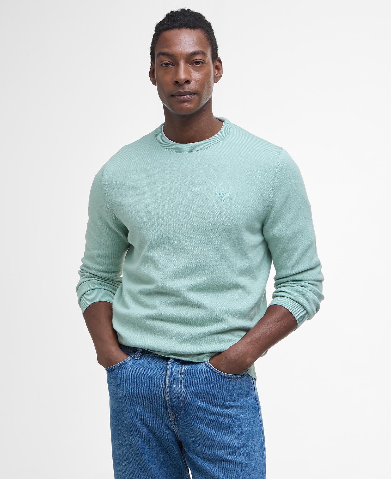 Maglione girocollo in cotone Pima image number 0