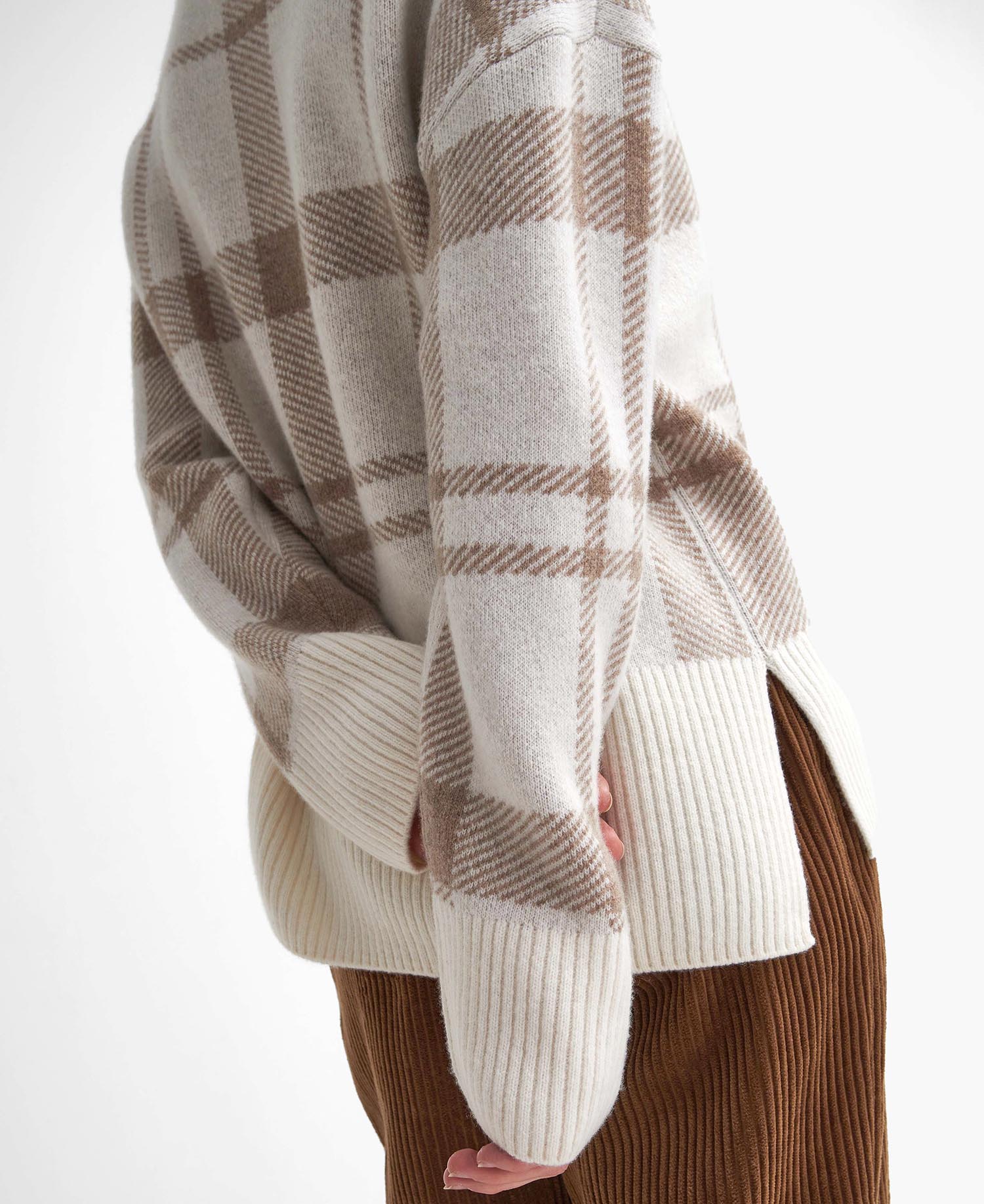 Deanna Tartan High-Neck Jumper image number 4