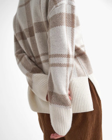 Deanna Tartan High-Neck Jumper 