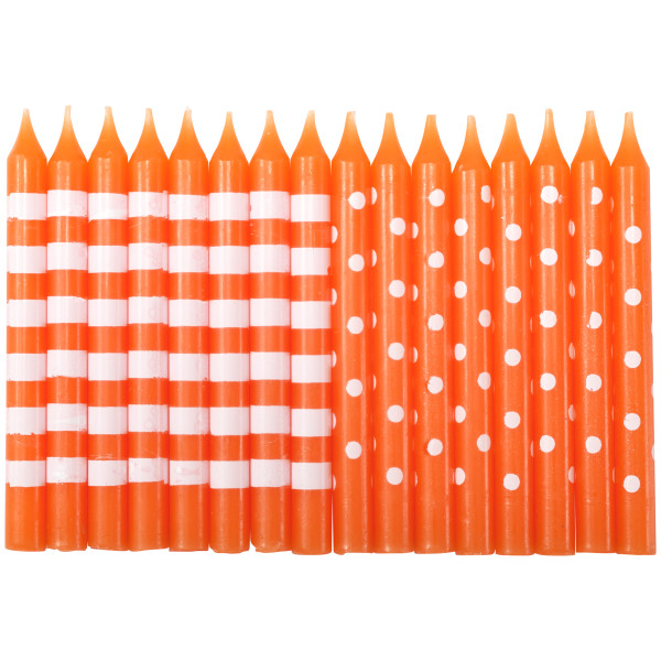 Orange Stripes & Dots Specialty Candles