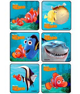 Sticker Disney® 75 per Roll Finding Nemo 2-1/2 X 2-1/2 Inch