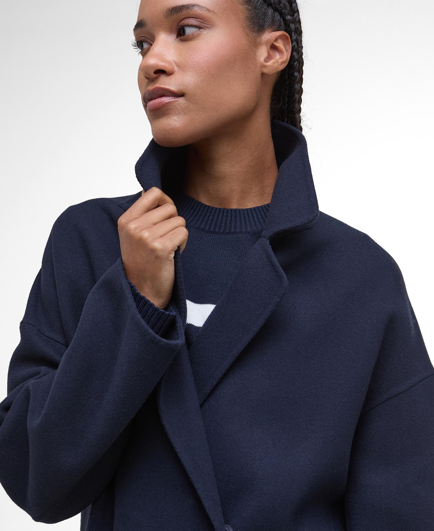 Cappotto avvolgente in lana Rachel image number 3