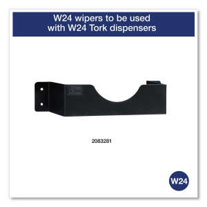 Tork, W24, 1 ply, 8.46"x16.13", Nonwoven Fabric, Industrial Wipers, White