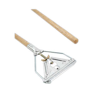 Boardwalk, Quick Change Metal Head Wooden Mop Handle, Junior, 54", Natural