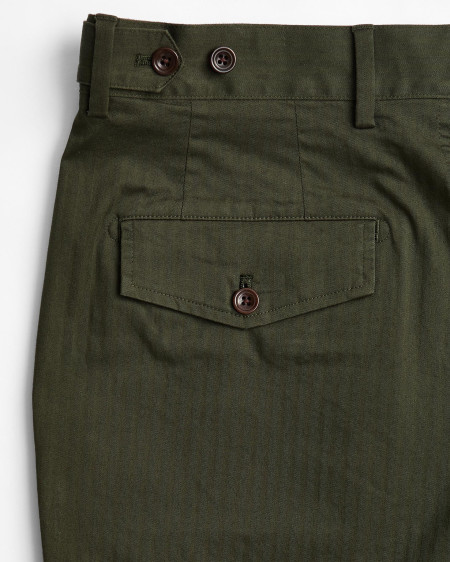 Herringbone Cotton Trousers