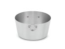 7-quart Wear-Ever® tapered aluminum saucepan with natural finish and plated handle
