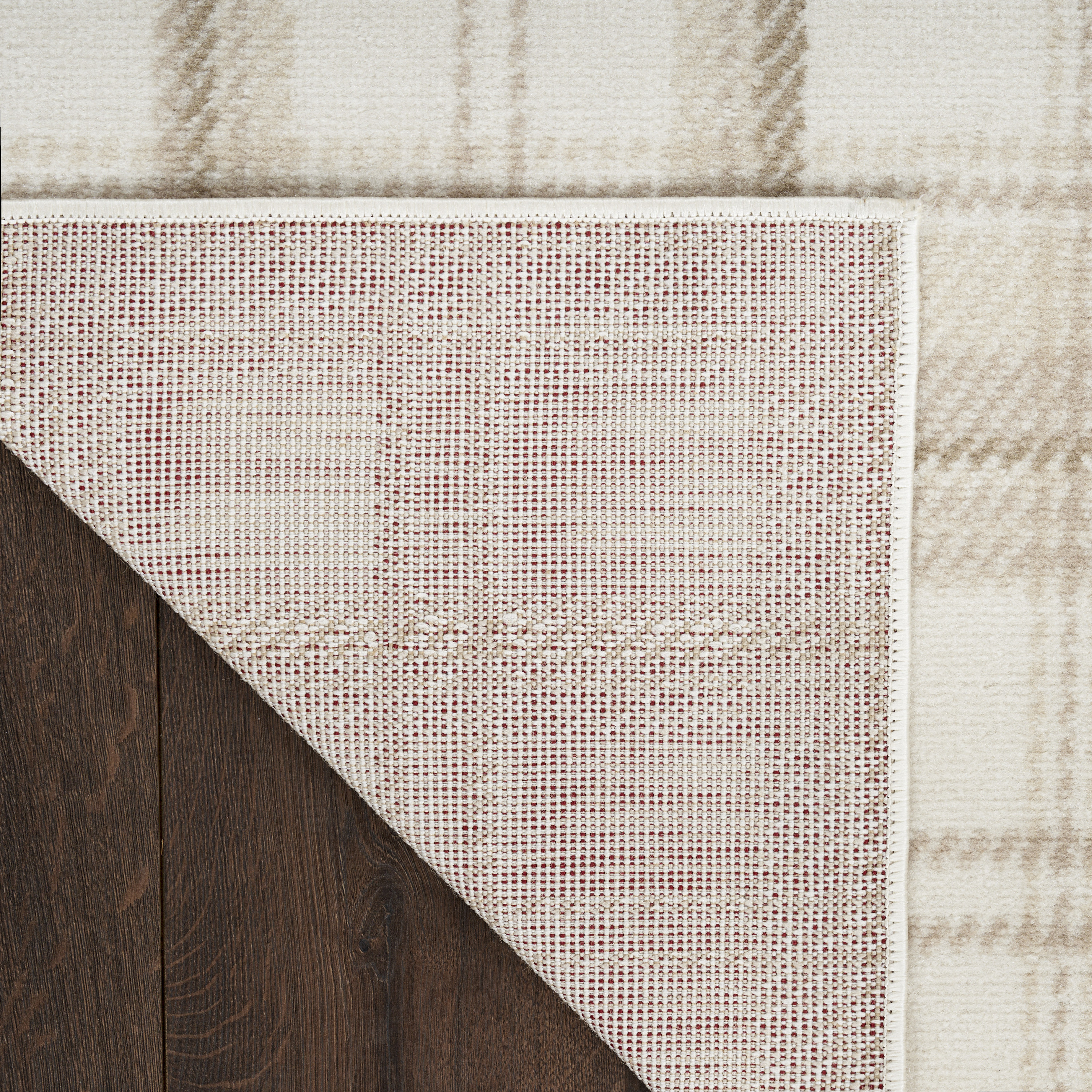 Nourison Grafix 2'3" x 7'6" Ivory Beige Farmhouse Indoor Rug