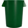 Carlisle, Bronco, Waste Bin Trash Container, 32 gal, Plastic, Green, Round, Receptacle