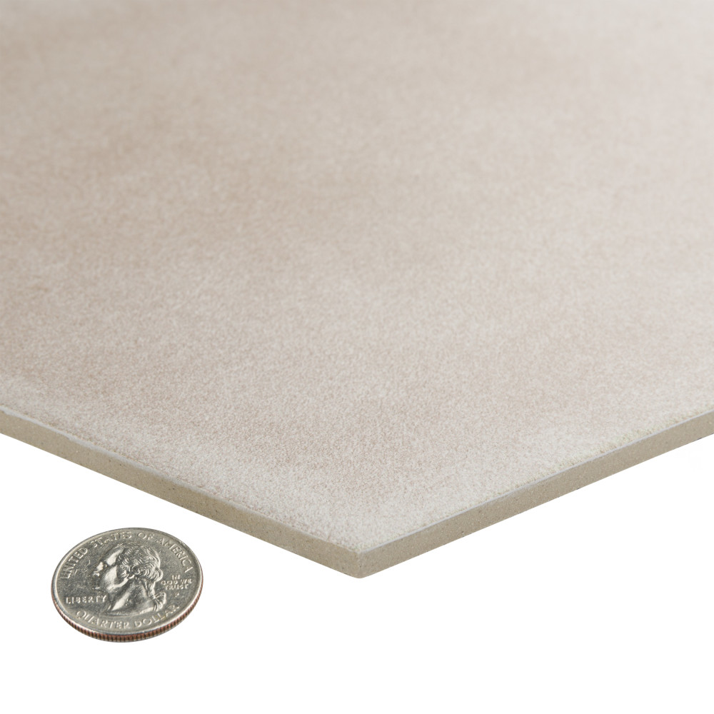 Matter Hex Taupe 7-7/8 in. x 9 in. Porcelain Floor and Wall Tile