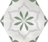 Eden Green 5-1/2×6 Hexagon Deco Matte