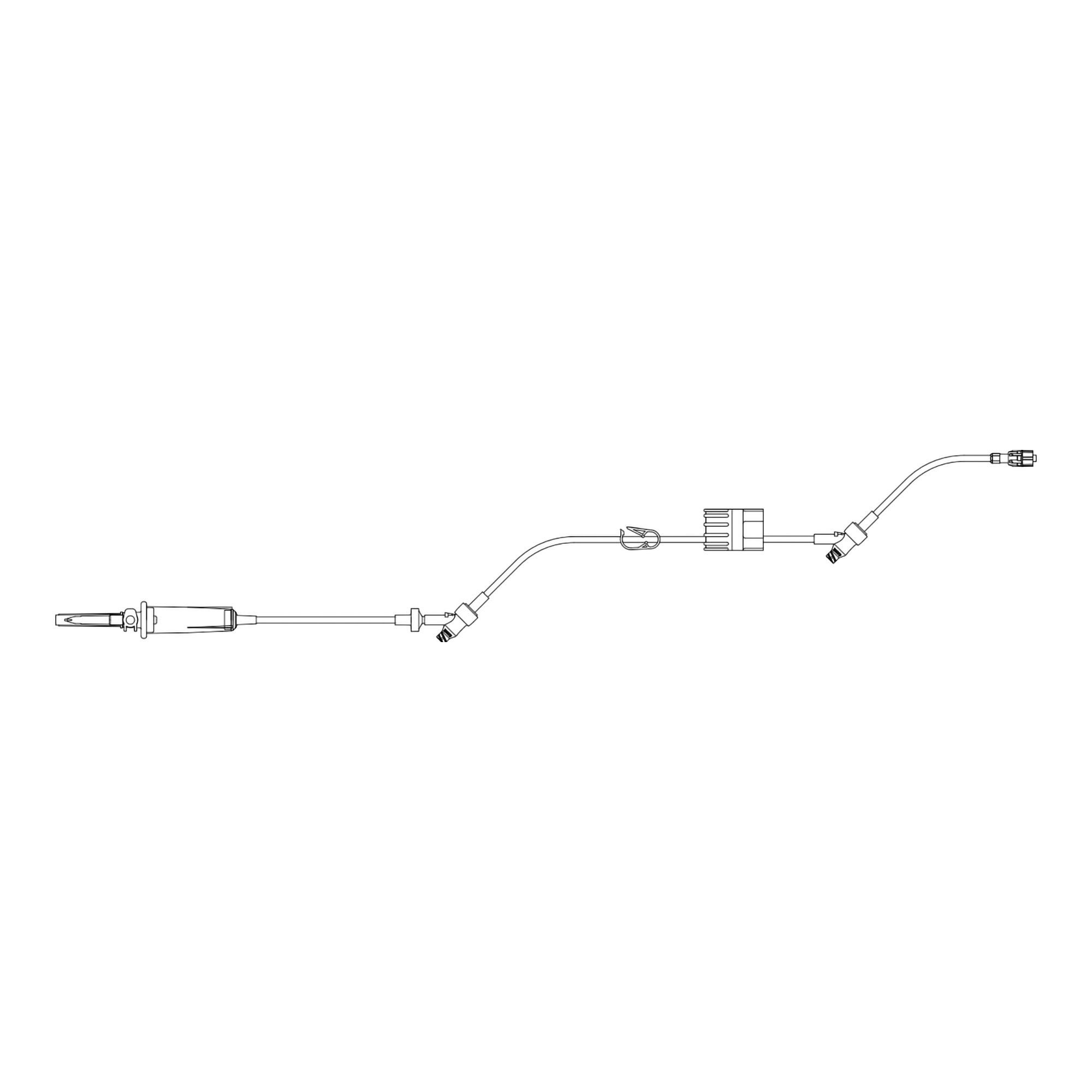 B. Braun IV ADMIN SET, RATEFLOW W/2 CARESITES 15 DROP (50/CS)