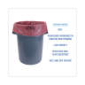 Boardwalk,  LLDPE Liner, 45 gal Capacity, 40 in Wide, 46 in High, 1.3 Mils Thick, Red