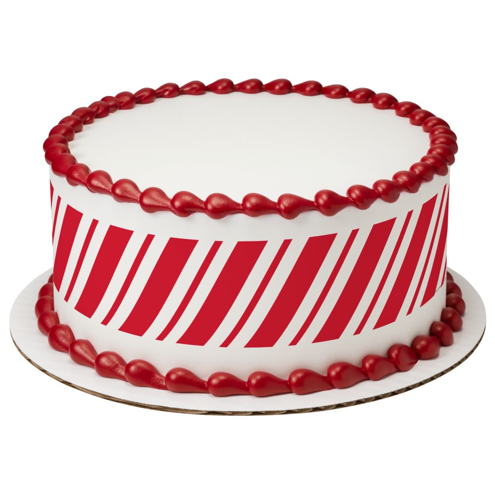 Image Cake Candy Cane Stripes