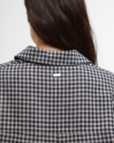Adaline Gingham Long-Sleeved Shirt Dark Navy/Light Sand