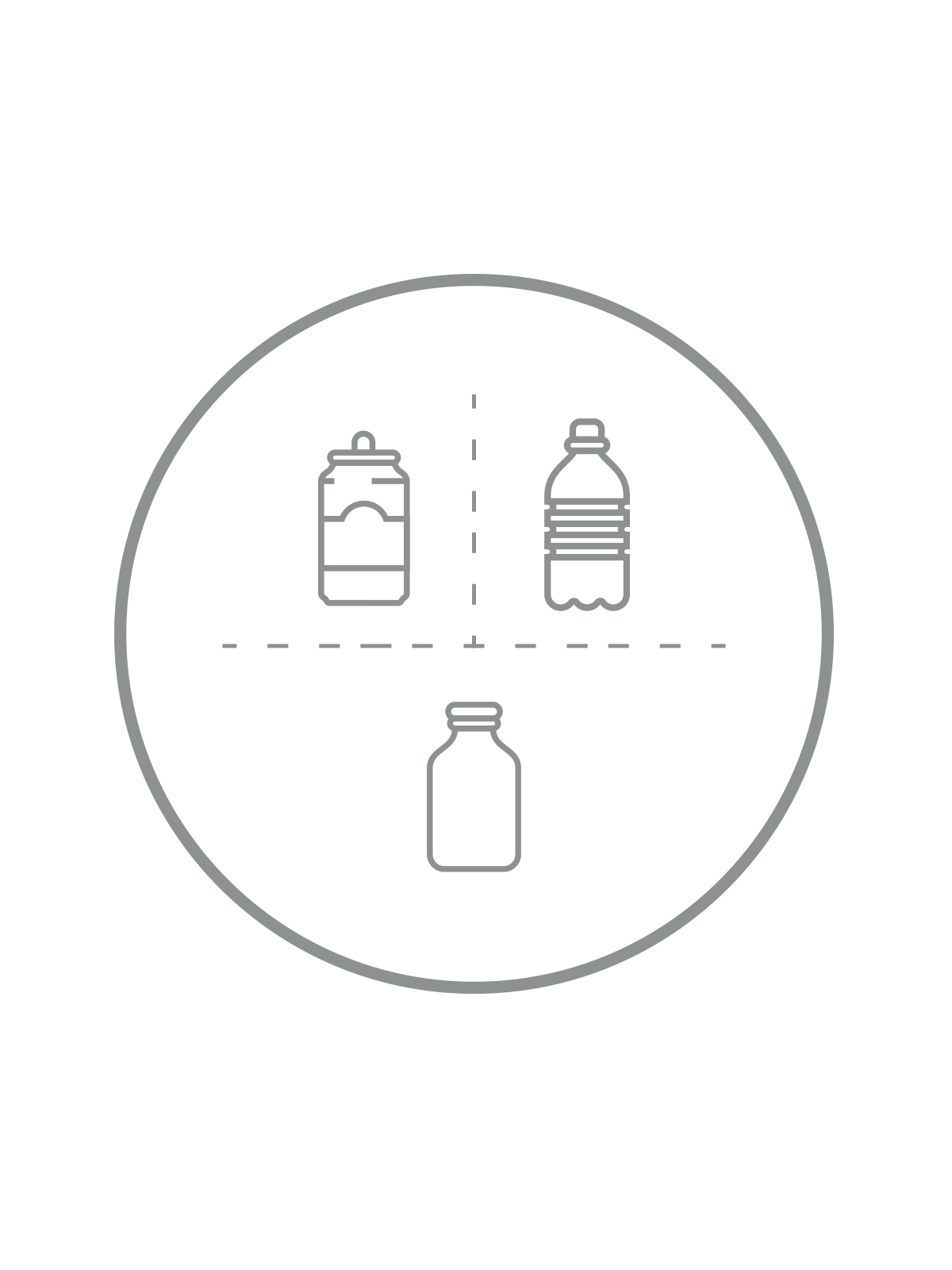 SPECTRUM – Label – Glass, Cans & Plastic – Clear-Silver