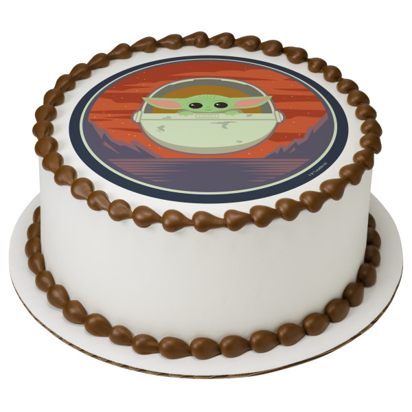STAR WARS™ The Mandalorian The Child in the Pram PhotoCake® Edible Image®