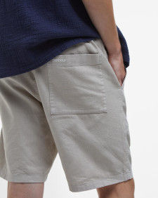 Natural Linen-Blend Shorts Mist