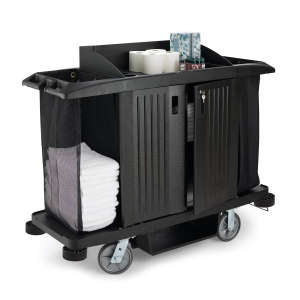 Rubbermaid Commercial, Executive Full Size Housekeeping Cart with Doors