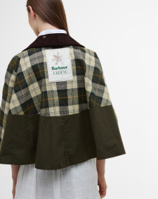 Barbour x ERDEM Trapezjacke Reversible Clover Showerproof 