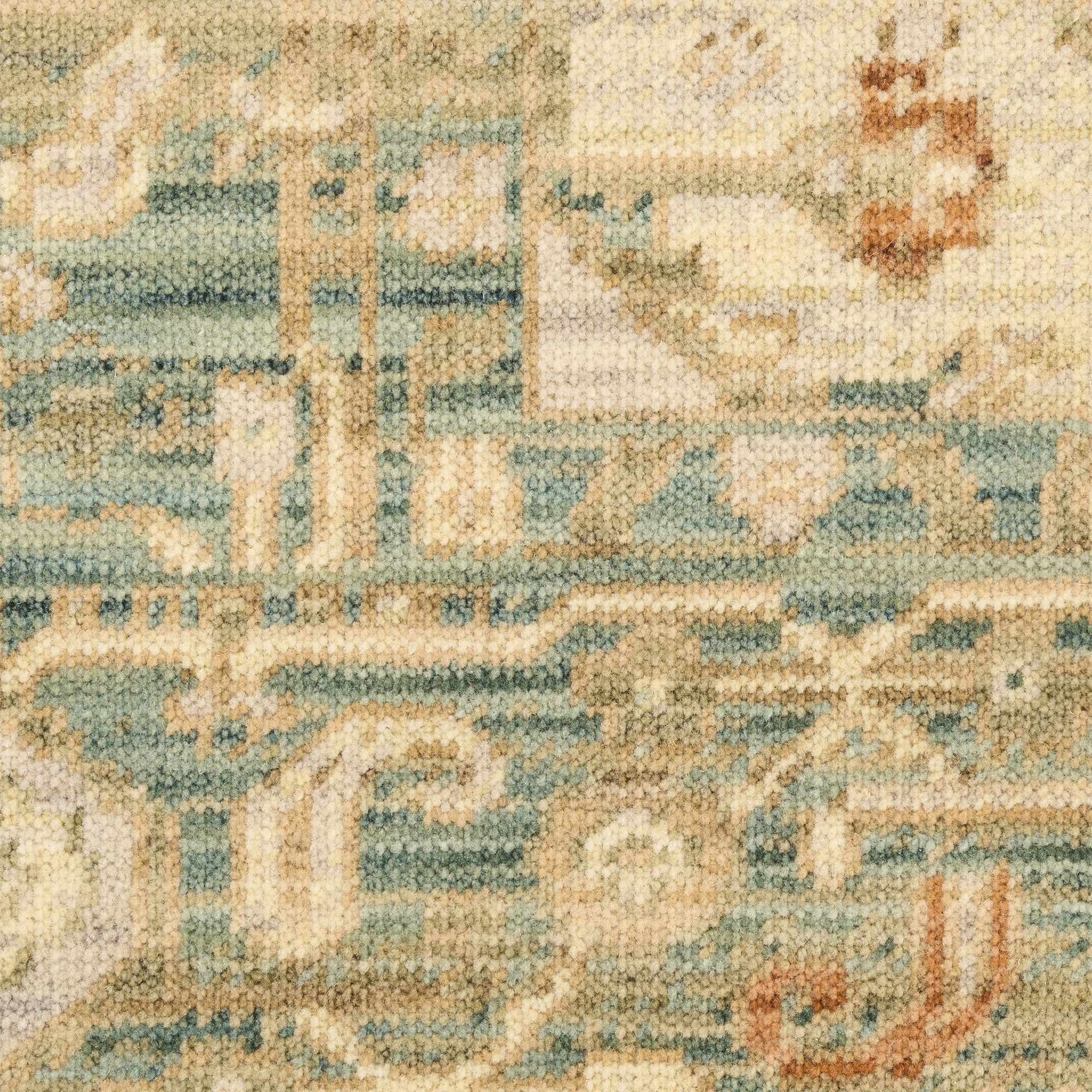Nourison Antique Bloom 2' x 3' Teal Vintage Indoor Rug