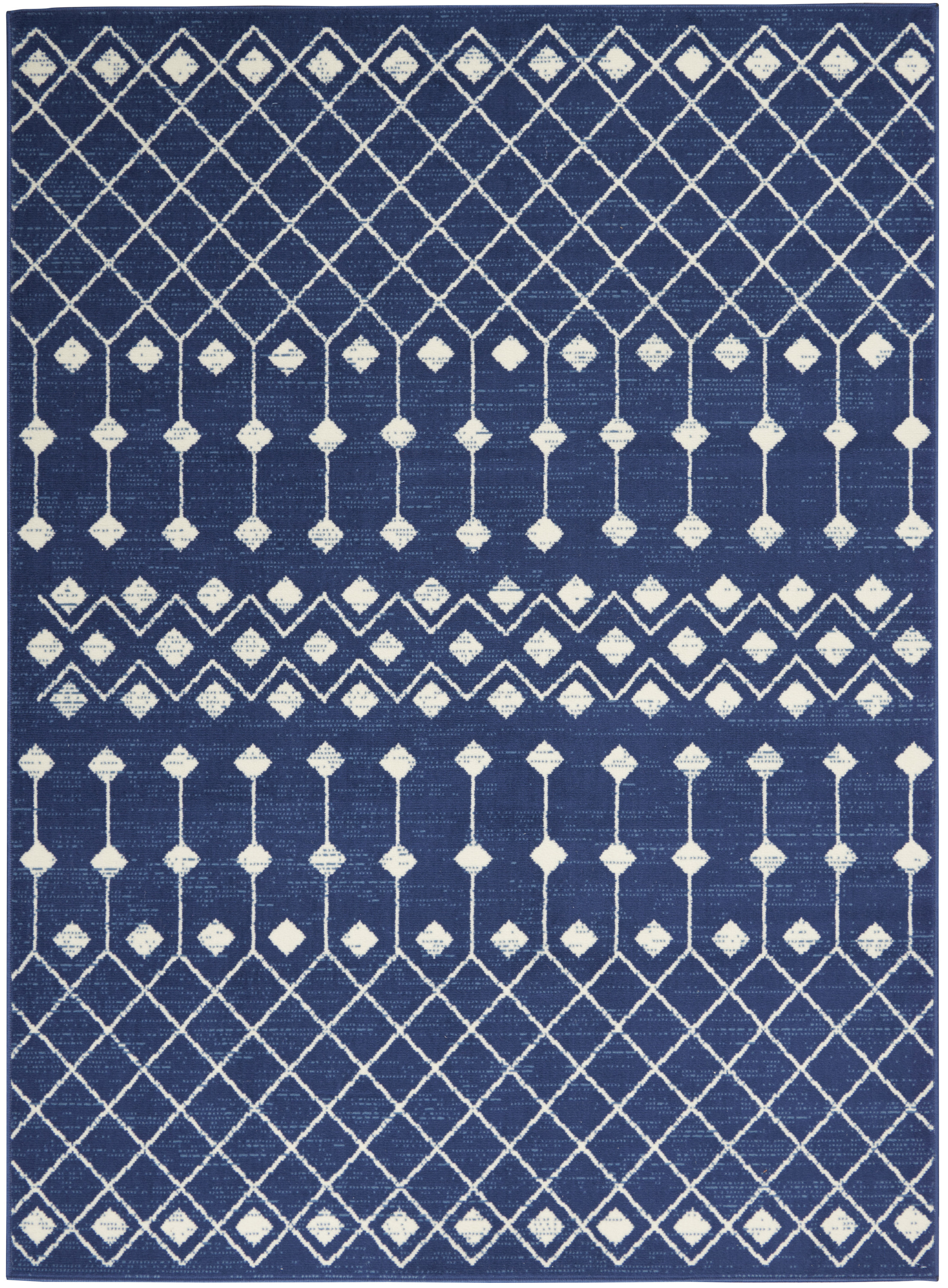 Nourison Grafix 3'9" x 5'9" Navy Bohemian Indoor Rug