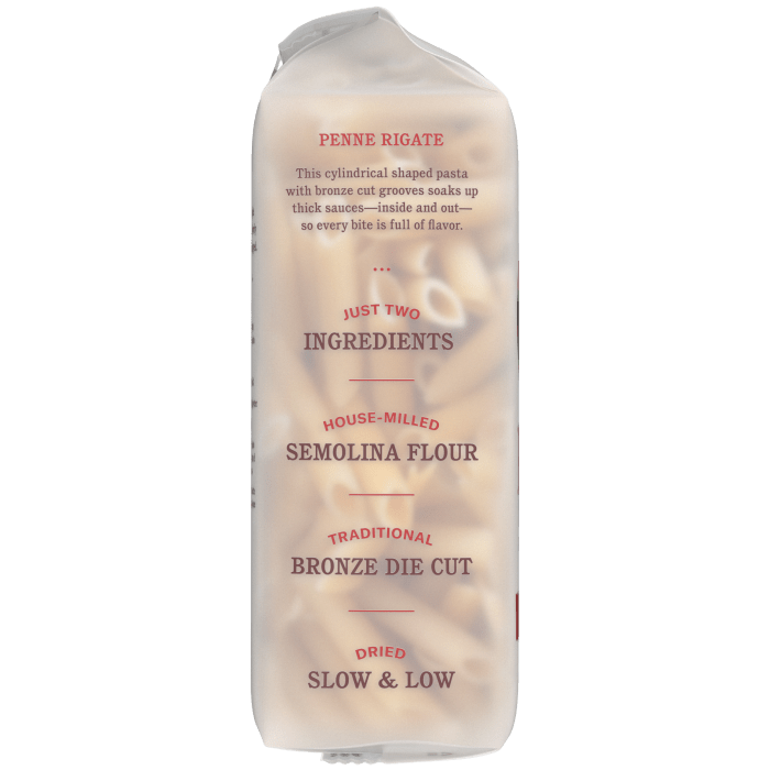 Penne Rigate Pasta, 16 oz - Left Image