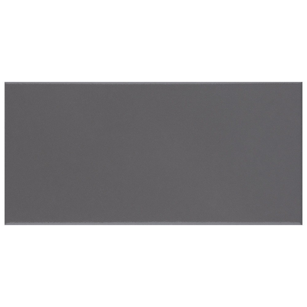 Piscina Glossy Dark Grey with BioTech 4-3/4 in. x 9-5/8 in. Porcelain Floor and Wall Tile