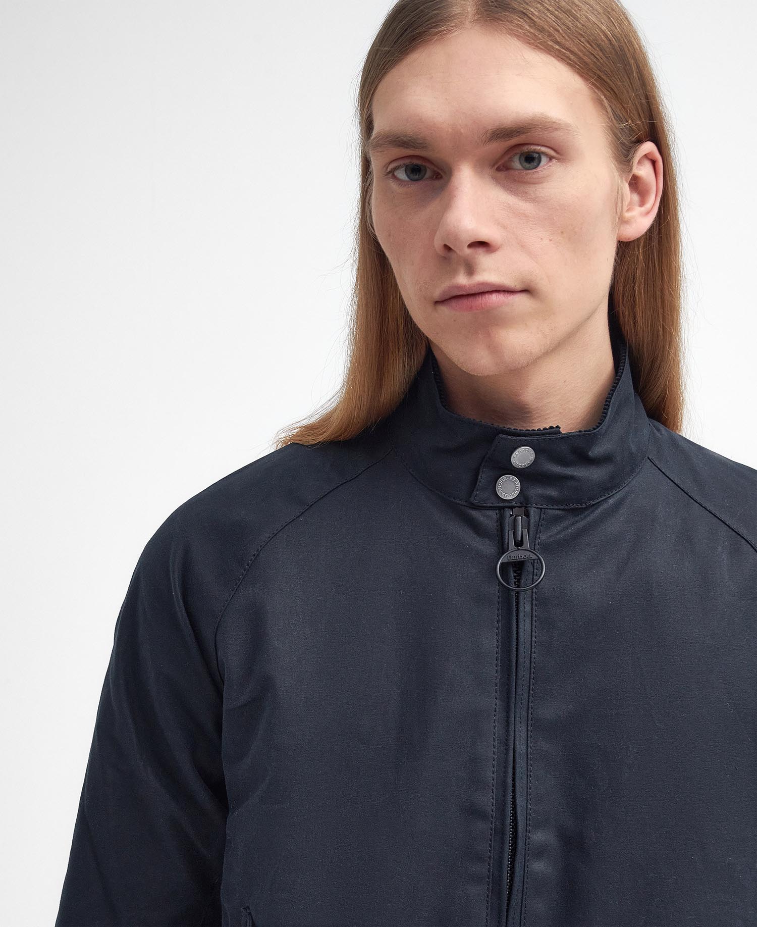 Barbour x Baracuta Porton Waxed Harrington Jacket image number 3
