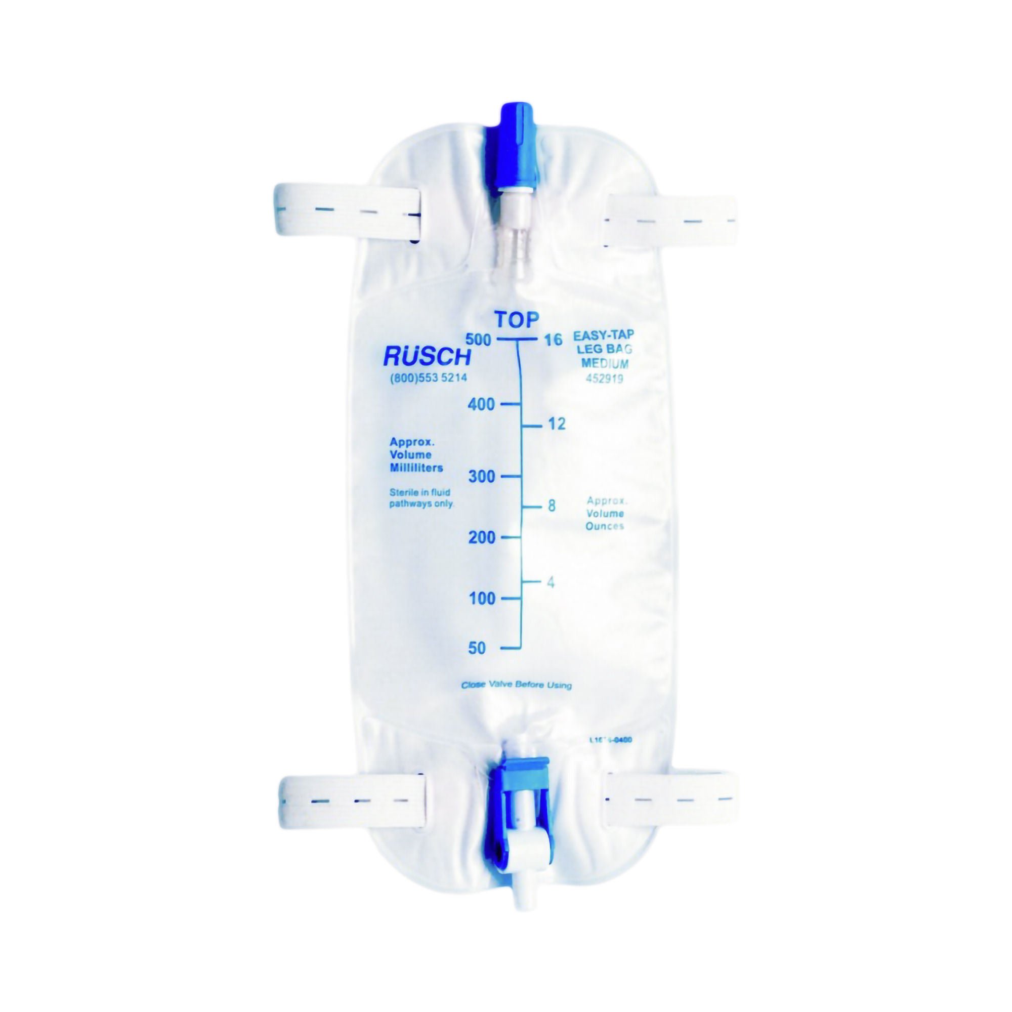Easy Tap™ Urinary Leg Bag with Tubing, 500mL