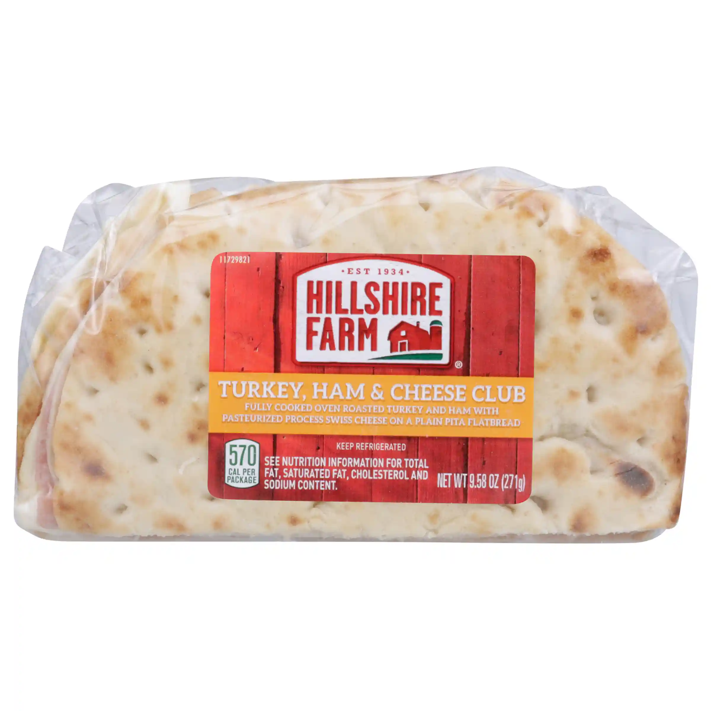 Hillshire Farm® Turkey Ham & Cheese Club Flatbread Sandwich_image_21