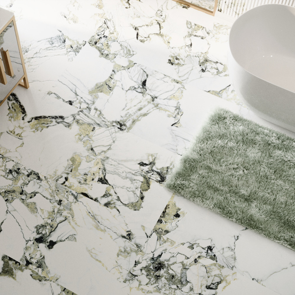 Touche Jade 23-1/2 in. x 47-1/8 in. Porcelain Floor and Wall Tile